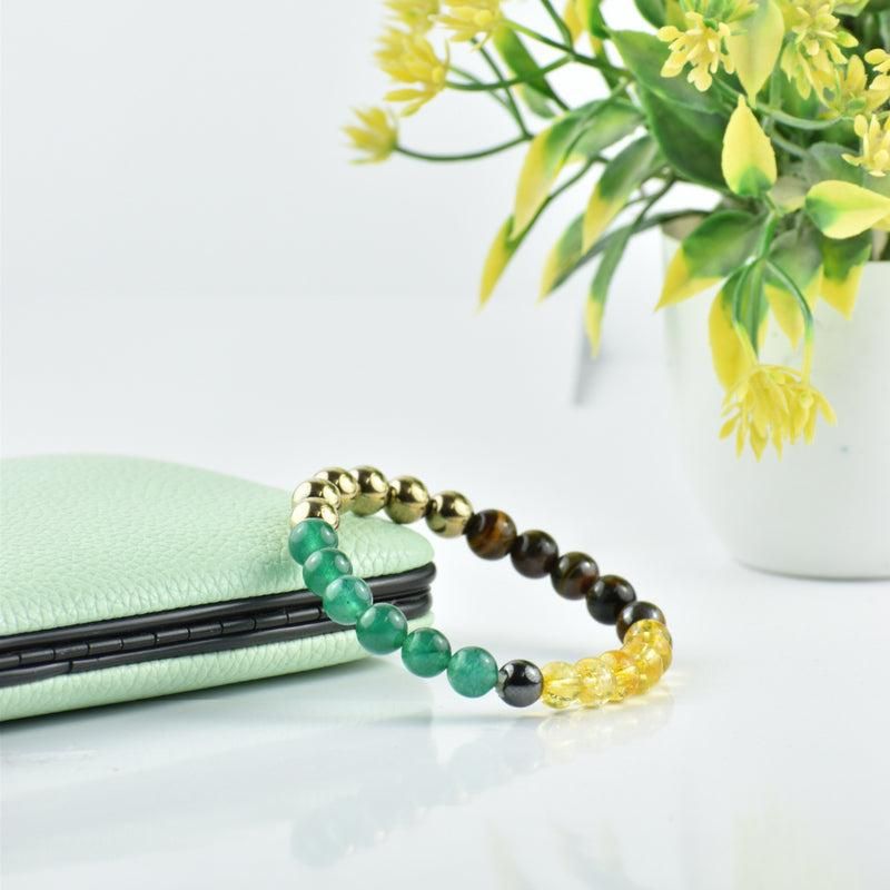 Money & Love Combo | Attract Prosperity & True Love (Crystal Bracelet Set of 2)