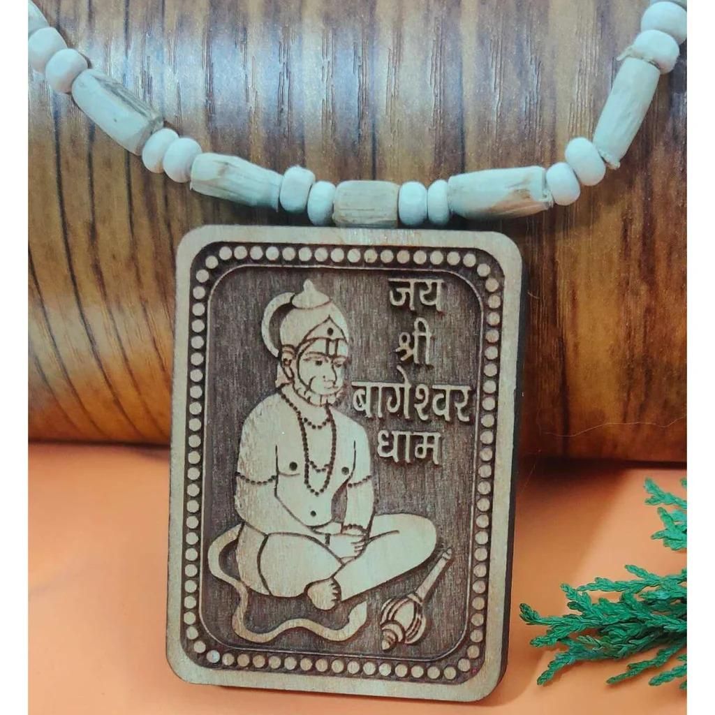 Bageshwar Dham Tulsi Mala with Hanumanji Locket | Sacred Energy for Peace & Protection