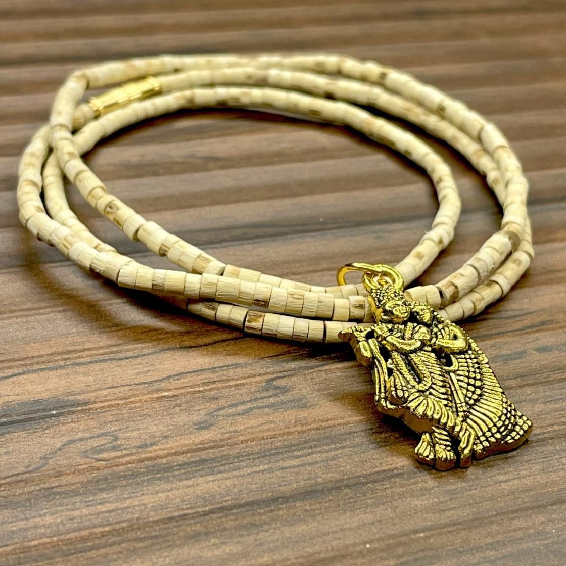 Vrindavan Tulsi Mala with Pendant (Set of 2) | Sacred Beads for Devotion & Daily Protection
