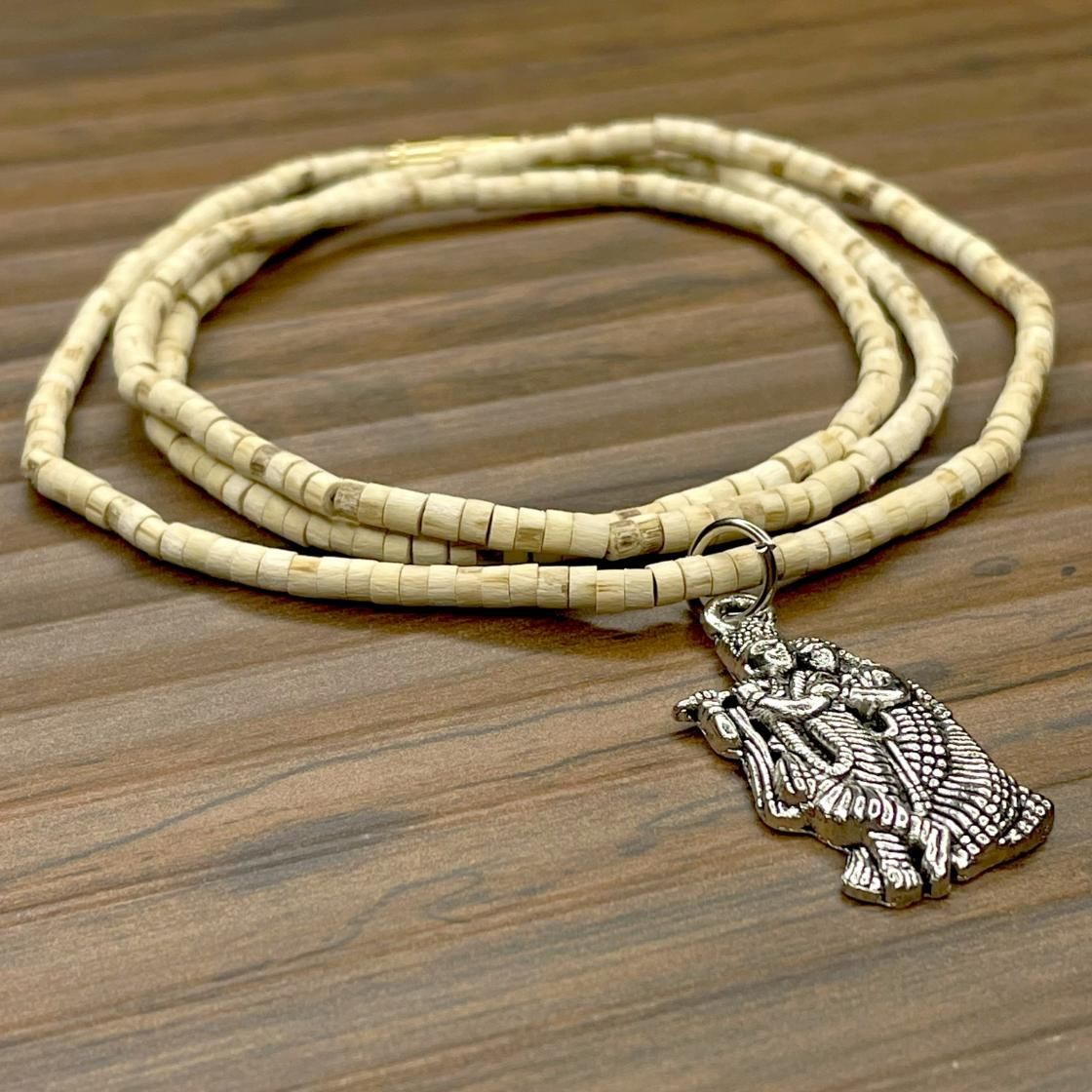 Vrindavan Tulsi Mala with Pendant (Set of 2) | Sacred Beads for Devotion & Daily Protection