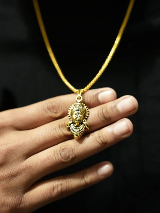God Hanuman Pendant with Chain | Divine Protector for Everyday Strength