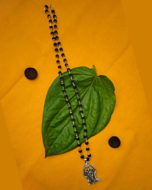 Karungali Mala with Murugan Locket | Blackwood Energy Chain