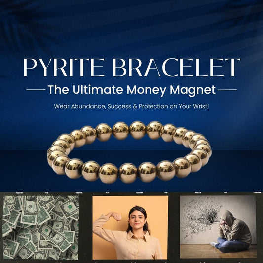 Golden Pyrite Bracelet | Wealth Beads for Energy & Abundance